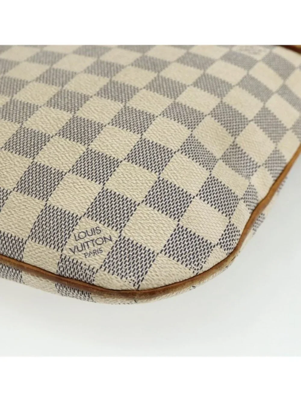 Authentic LOUIS VUITTON Damier Azur Pochette Bosphore Shoulder Bag N51112 LV